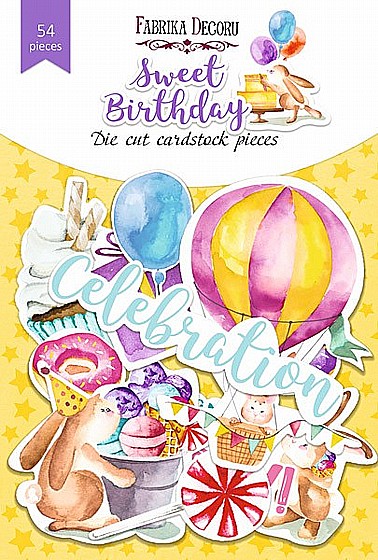 Set of carvings collection Sweet birthday 54 pcs