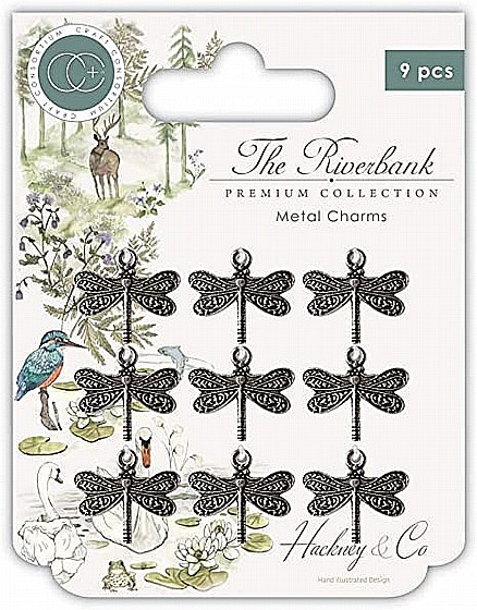  ������ ����� �������  Metal CharmsThe Riverbank - Dragonfly Metal Charms