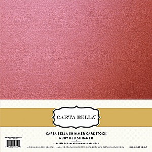 גליון קארדסטוק שימר בגוון רובי אדום RUBY RED SHIMMER CARDSTOCK גליון קארדסטוק שימר בגוון רובי אדום RUBY RED SHIMMER CARDSTOCK