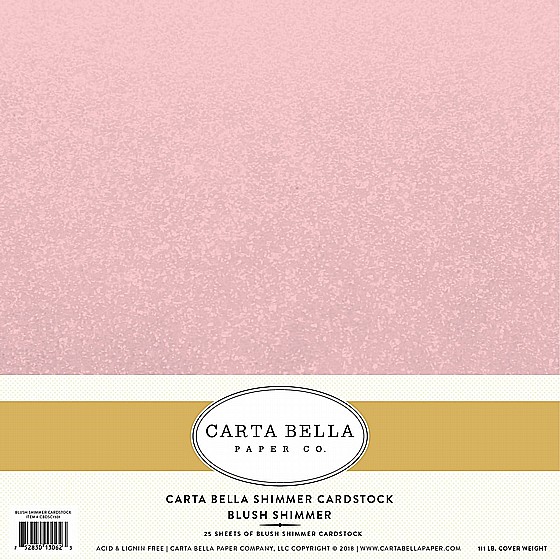 ����� �������� ���� ����� ���� ������ BLUSH SHIMMER CARDSTOCK