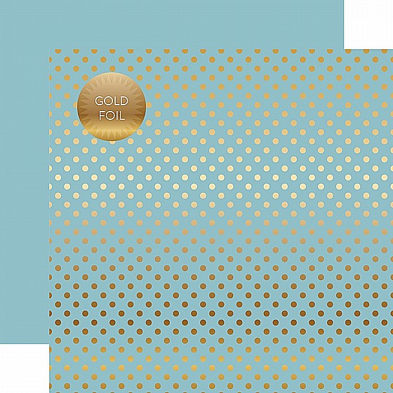 ����� �������� �� ������ �����  SPRING GOLD FOIL DOT BLUEBELL