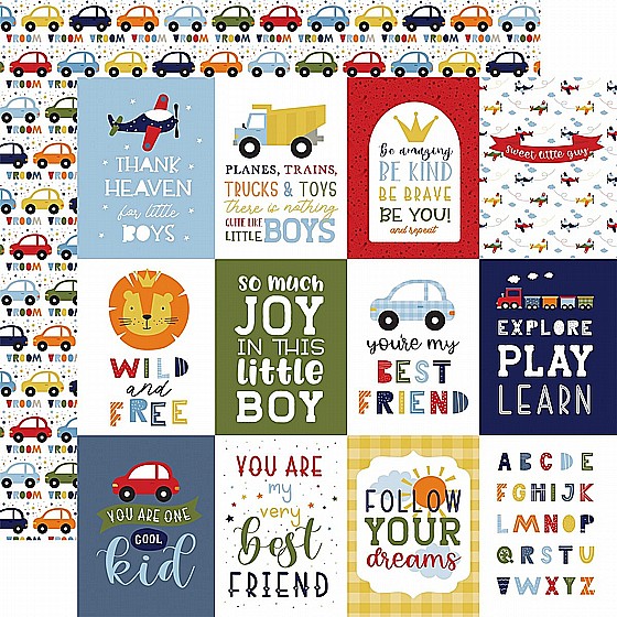 �� �������� ����� 3x4 Journaling Cards Little Dreamer Boy