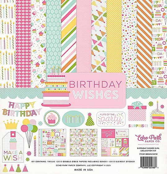 ���� ��� �������� ������� Birthday Wishes Girl Collection Kit
