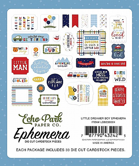 ���� ������ ��������   LITTLE DREAMER BOY EPHEMERA