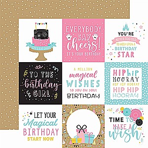 דף קארדסטוק מדוגם 4X4 JOURNALING CARDS דף קארדסטוק מדוגם 4X4 JOURNALING CARDS