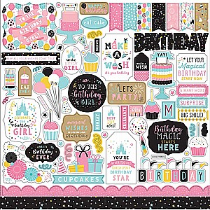 ����� ������ ��������  Magical Birthday Girl Element Sticker