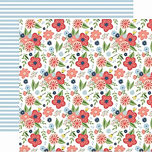 דף קארדסטוק מדוגם DREAMY FLORAL דף קארדסטוק מדוגם DREAMY FLORAL