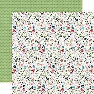 דף קארדסטוק מדוגם Pocketful of Posies דף קארדסטוק מדוגם Pocketful of Posies