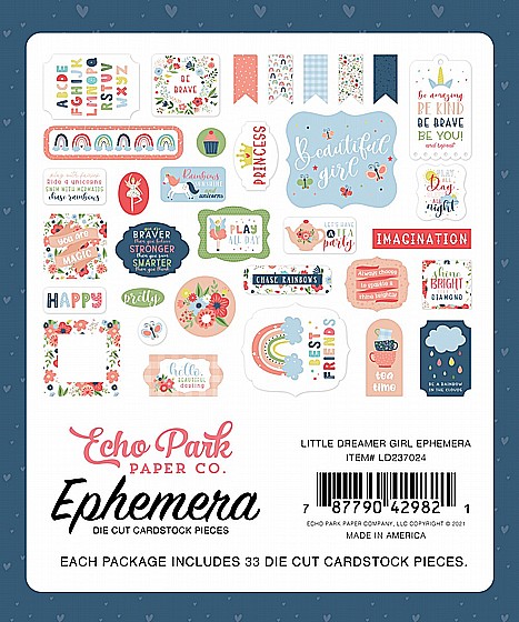 ���� ������ �������� ����� Little Dreamer Girl Ephemera