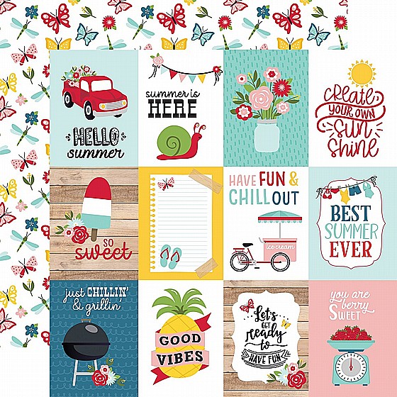 �� �������� ����� 3x4 Journaling Cards Summer