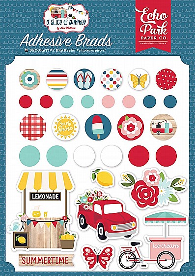 ������ ������� ������  A Slice of Summer Adhesive Brads