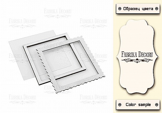 ����� ����� SHAKER DIMENSION SET LACE SQUARE 9.6X9.6 CM