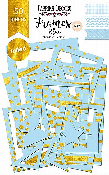 �� ������ �������� ������� ������ ���� �� ���� ���  SET OF GOLD FOILED FRAMES ?2 "BLUE" 50PCS