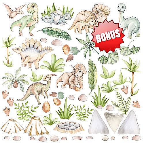 ���� ��� �������� DINOSAURIA 12"X12