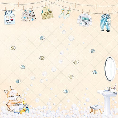 ���� ��� �������� ������� FUNNY FOX BOY 12"X12"