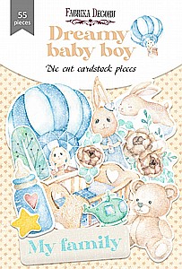מארז חיתוכי קארדסטוק DREAMY BABY BOY מארז חיתוכי קארדסטוק DREAMY BABY BOY