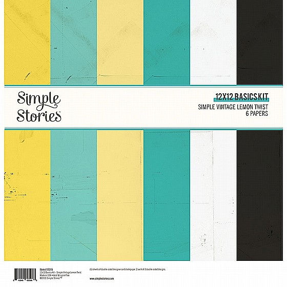SIMPLE VINTAGE LEMON TWIST - 12X12 BASICS KIT