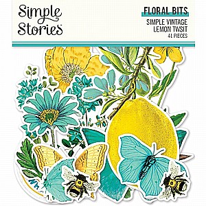SIMPLE VINTAGE LEMON TWIST - FLORAL BITS & PIECES SIMPLE VINTAGE LEMON TWIST - FLORAL BITS & PIECES