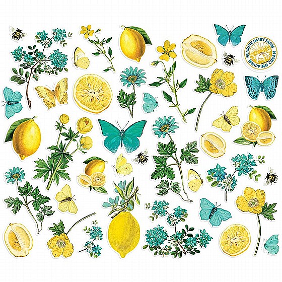 SIMPLE VINTAGE LEMON TWIST - FLORAL BITS & PIECES