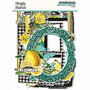 SIMPLE VINTAGE LEMON TWIST - CHIPBOARD FRAMES SIMPLE VINTAGE LEMON TWIST - CHIPBOARD FRAMES