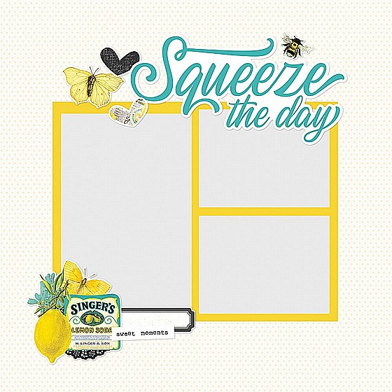 SIMPLE PAGES PAGE PIECES - SQUEEZE THE DAY