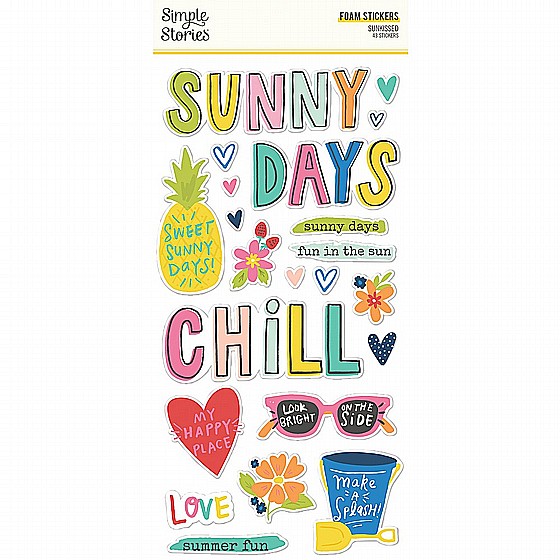 SUNKISSED - FOAM STICKERS