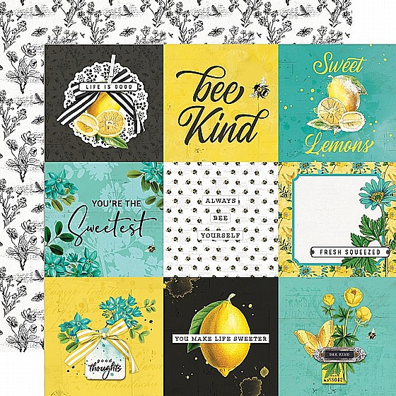 SIMPLE VINTAGE LEMON TWIST - 4X4 ELEMENTS