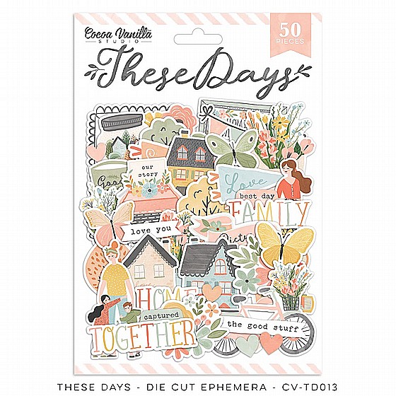 THESE DAYS  Die Cut Ephemera