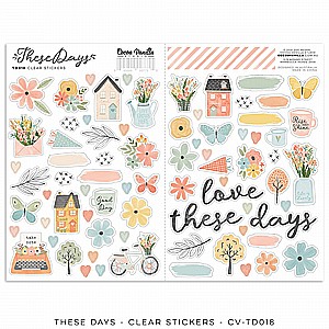 THESE DAYS  CLEAR STICKERS