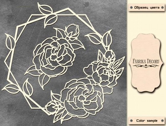 ����� �� ���!!! Megachipboard "Frame with roses