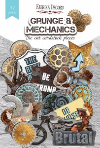 מארז חיתוכי קארדסטוק SET OF DIE CUTS GRUNGE&MECHANICS מארז חיתוכי קארדסטוק SET OF DIE CUTS GRUNGE&MECHANICS
