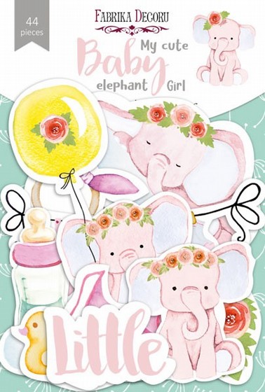 ���� ������ �������� SET OF DIE CUTS MY CUTE BABY ELEPHANT GIRL