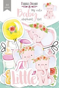 מארז חיתוכי קארדסטוק SET OF DIE CUTS MY CUTE BABY ELEPHANT GIRL מארז חיתוכי קארדסטוק SET OF DIE CUTS MY CUTE BABY ELEPHANT GIRL