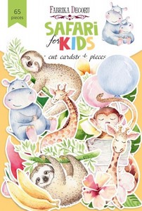���� ������ �������� Set of die cuts Safari for kids