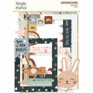 מארז חיתוכי מסגרות צ'יפבורד BOHO BABY - CHIPBOARD FRAMES מארז חיתוכי מסגרות צ'יפבורד BOHO BABY - CHIPBOARD FRAMES