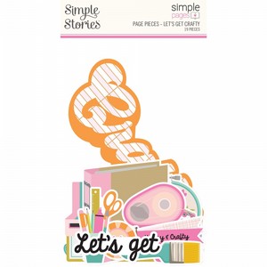 מארז חיתוכי נייר קארדסטוק LET'S GET CRAFTY PAGE PIECES מארז חיתוכי נייר קארדסטוק LET'S GET CRAFTY PAGE PIECES