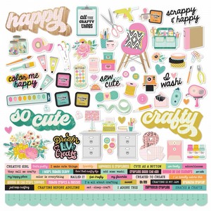 גליון מדבקות קארדסטוק LET'S GET CRAFTY גליון מדבקות קארדסטוק LET'S GET CRAFTY