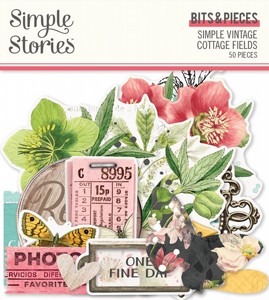 מארז חיתוכי נייר קארדסטוק SIMPLE VINTAGE COTTAGE FIELDS BITS & PIECES מארז חיתוכי נייר קארדסטוק SIMPLE VINTAGE COTTAGE FIELDS BITS & PIECES