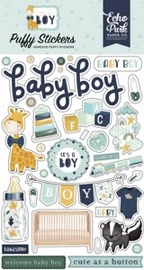 ���� ������ �������� IT'S A BOY PUFFY STICKERS