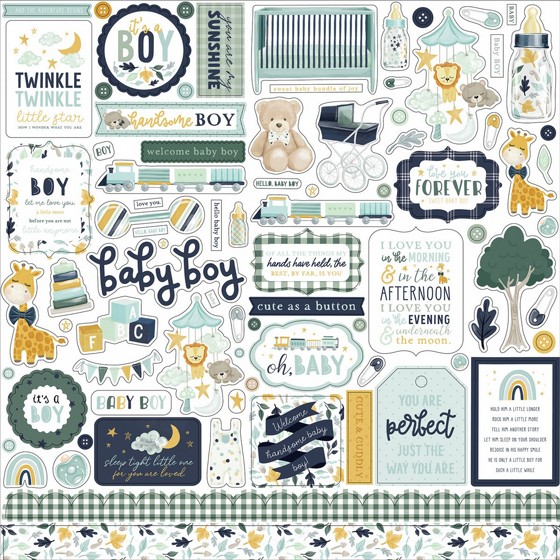 ����� ������ �������� ������� Its A Boy Element Sticker