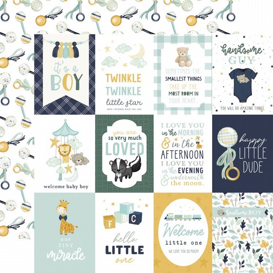 �� �������� �����  Its A Boy 3x4 Journaling Cards 