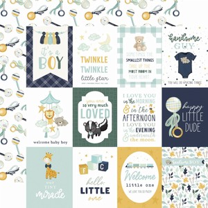 �� �������� �����  It's A Boy 3x4 Journaling Cards 