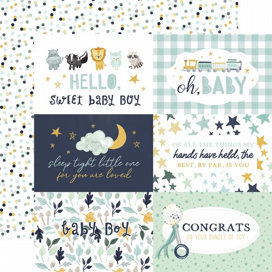 �� �������� ����� Its A Boy 6X4 JOURNALING CARDS