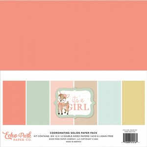 מארז דפי קארדסטוק בסיס מסדרת IT'S A GIRL SOLIDS KIT מארז דפי קארדסטוק בסיס מסדרת IT'S A GIRL SOLIDS KIT