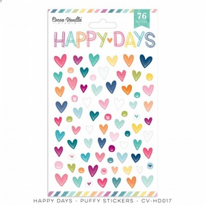 גליון מדבקות תל ממד איכותיות HAPPY DAYS - PUFFY STICKERS גליון מדבקות תל ממד איכותיות HAPPY DAYS - PUFFY STICKERS