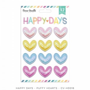 מדבקות תלת ממד איכותיות HAPPY DAYS - PUFFY HEARTS מדבקות תלת ממד איכותיות HAPPY DAYS - PUFFY HEARTS
