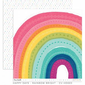 דף קארדסטוק מעוצב HAPPY DAYS - RAINBOW BRIGHT PAPER דף קארדסטוק מעוצב HAPPY DAYS - RAINBOW BRIGHT PAPER