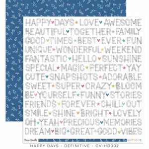 דף קארדסטוק מעוצב HAPPY DAYS – DEFINITIVE PAPER דף קארדסטוק מעוצב HAPPY DAYS – DEFINITIVE PAPER