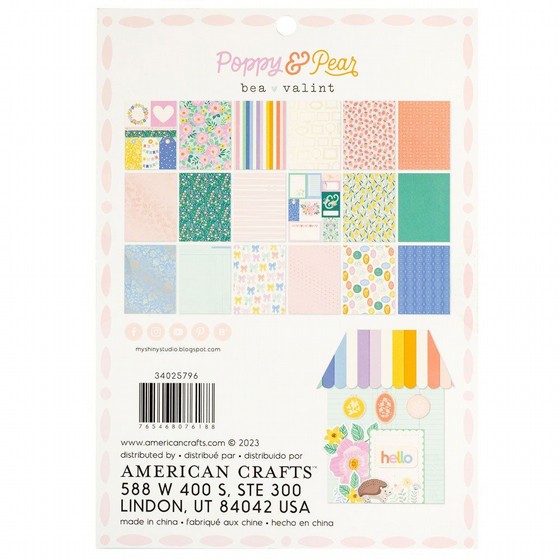���� ��� �������� Poppy and Pear Collection - 6 x 8 Paper Pad 