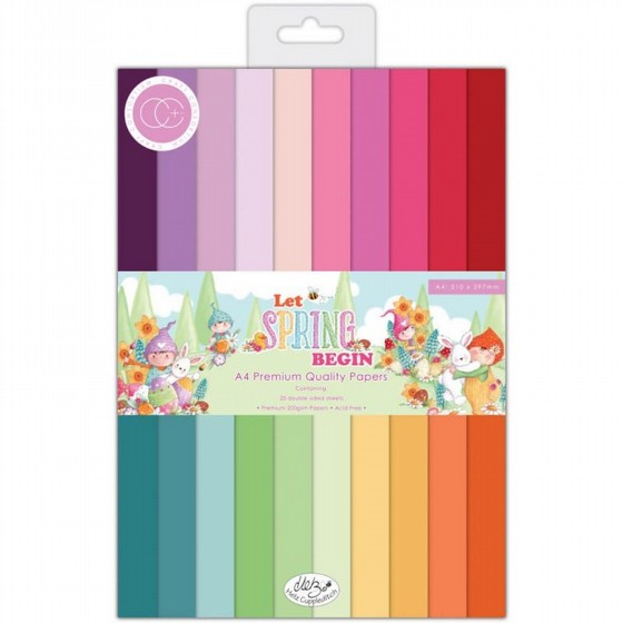 ���� ��� �������� Let Spring Begin - A4 Premium Cardstock Paper Pad